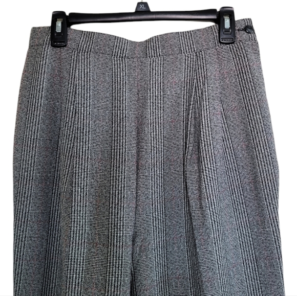 Vintage MJ Carroll Plaid Tweed Pants - Picture 4 of 8